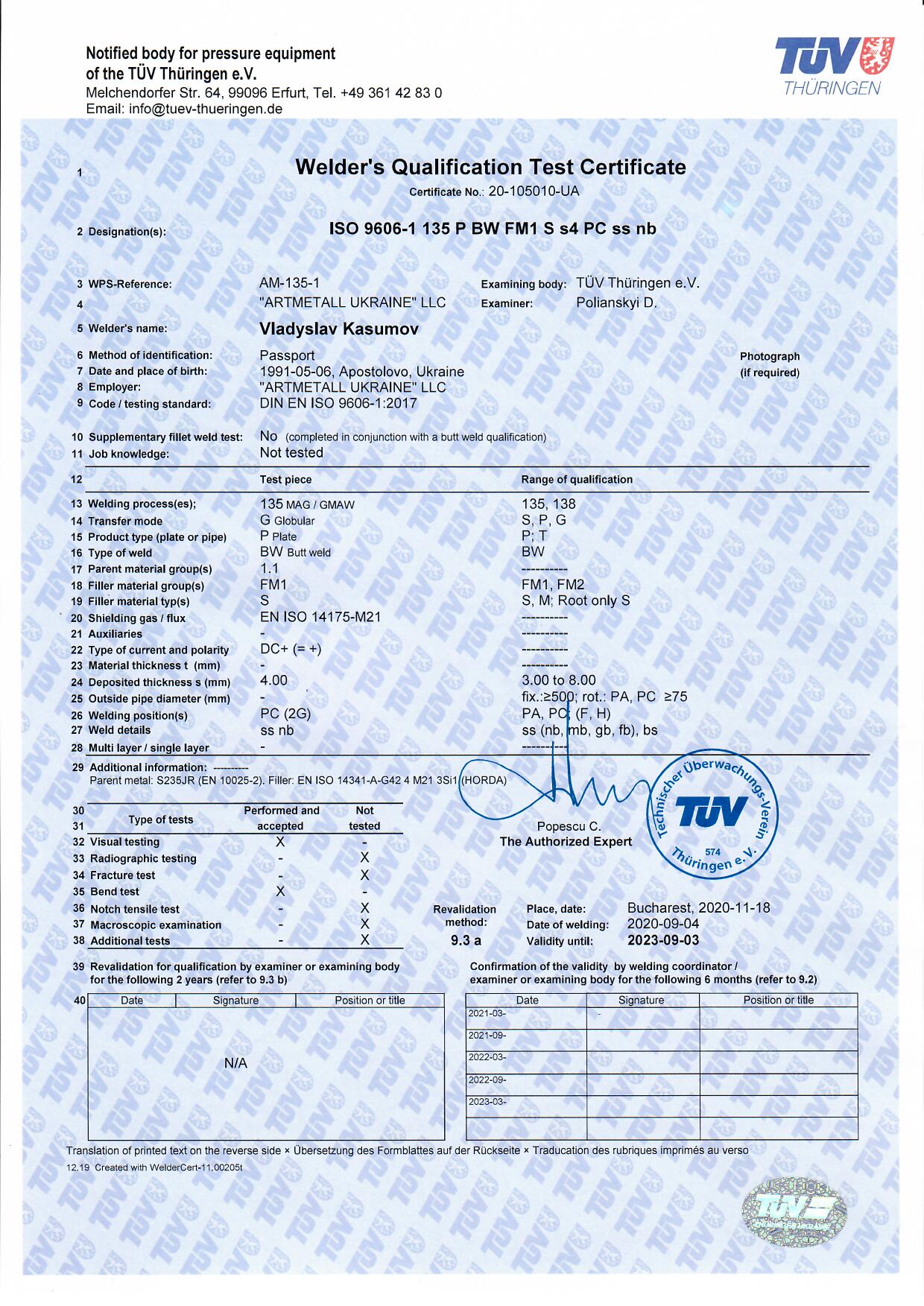 sertificate